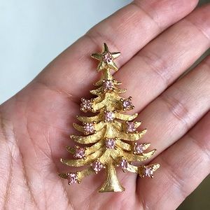 🖤Vtg EISENBERG ICE©️💕signed Christmas tree brooch
